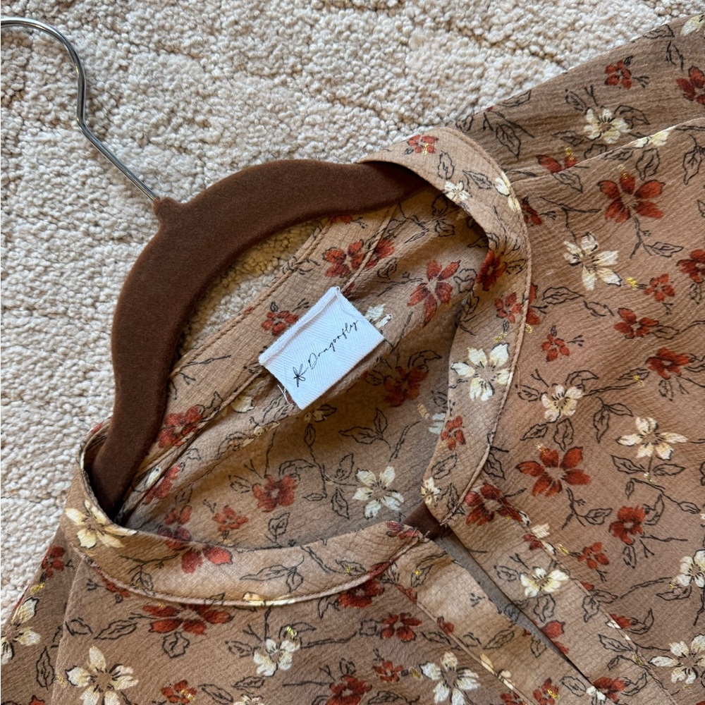 Floral Woman’s Dress with Long Sleeves Size Small - Picture 2 of 7